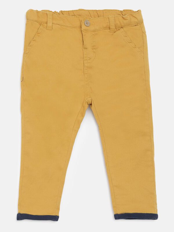 Woven Long Trousers -Mustard image number null